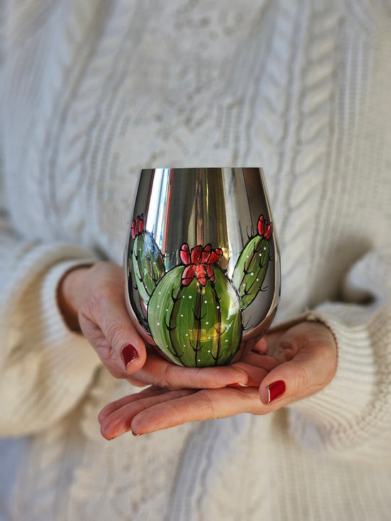 Steel glass cactus collection