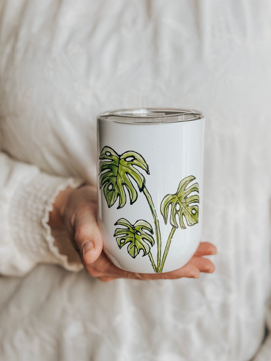 Monstera design insulated glass