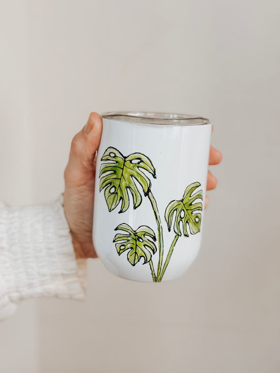 Verre isotherme design monstera