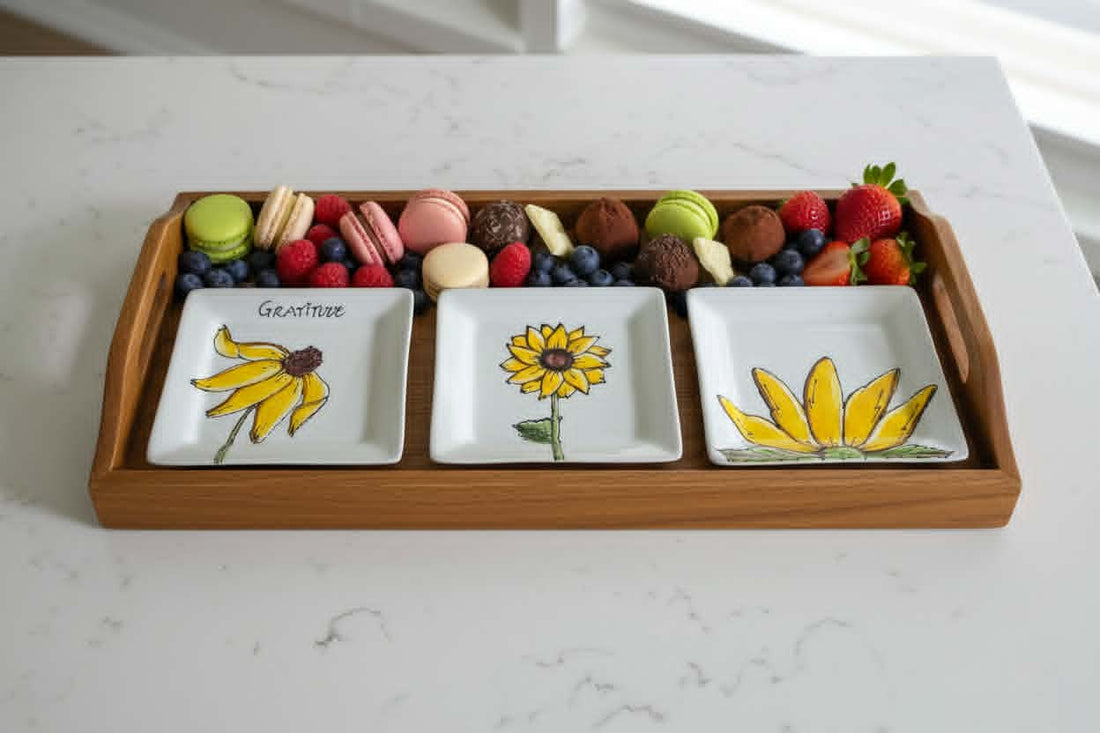 Petites assiettes carrées 4x4 — Le cadeau parfait à petit prix