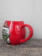 Westfalia design red stoneware mug