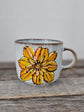 Pero flower design stoneware mug