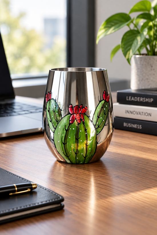 Steel glass cactus collection