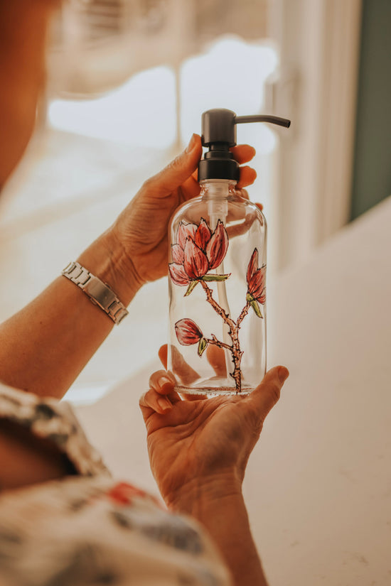 Sunflower Design Soap Dispenser