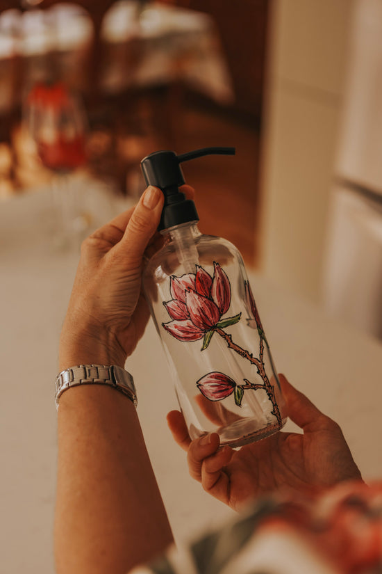 Sunflower Design Soap Dispenser