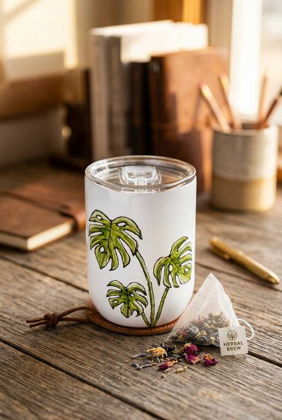 Monstera design insulated glass