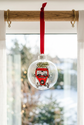 Ornement en verre Westfalia et sapin