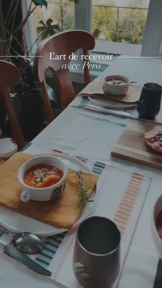 Petit Bol de service 2 anses design cactus