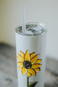 20 oz sunflower reusable water bottle
