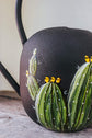 Black watering can design cactus