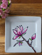 Square design plate lilac