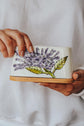 Beurrier lilas peint à la main