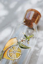 Carafe d'eau en verre design citron