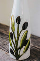 Hand painted olive oil or vinegar bottle design