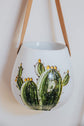 Cactus design porcelain wall planter