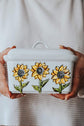 Porcelain sunflower design 1 pound butter dish