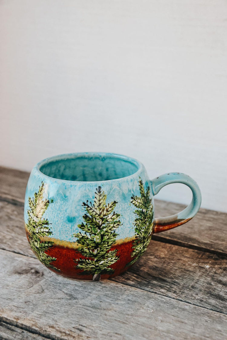 Idée cadeau tasse boréal en grès